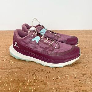 Salomon Purple All Terrain Running Shoes Quick Laces Womens 7.5